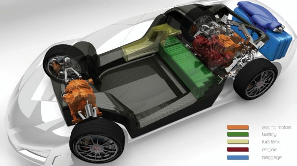 giugiaro-namire-concept_10 To Namir είναι υβριδικό και εξοπλίζεται με περιστροφικό κινητήρα (Wankel) χωρητικότητας 814 cc. Μπορεί να διανύσει 39 km με κάθε λίτρο αμόλυβδης ενώ οι εκπομπές CO2 περιορίζονται στα 60 g/km. Με 50 λίτρα ρεζερβουάρ και την αυτονομία που δίνουν οι μπαταρίες το Namir μπορεί να ταξιδέψει για περισσότερα από 2.000 km!