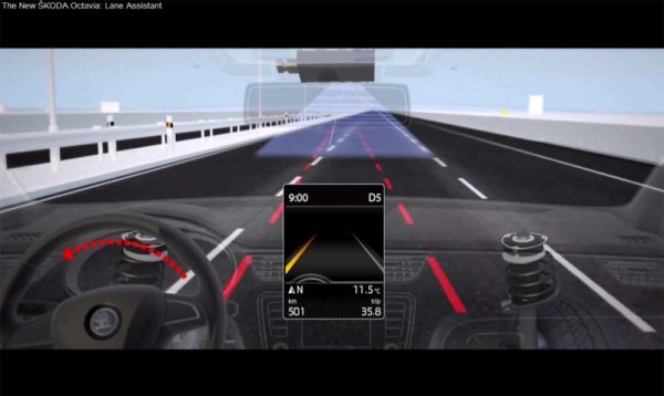 new skoda octavia lane assistant