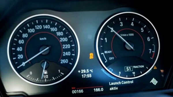 BMW 235i launch control video