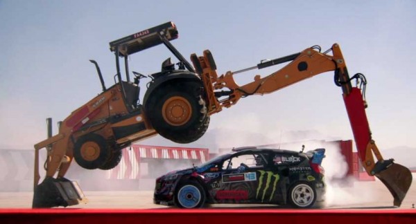 Ken Block tears up an obstacle course in Gymkhana 6