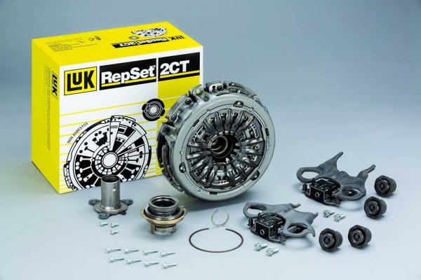 Το LuK RepSet® 2CT –η λύση επισκευής από τη LUK  για ξηρό διπλό συμπλέκτη , εδώ για αυτοκίνητα Renault με 6-τάχυτο κιβώτιο ταχυτήτων (DC4).