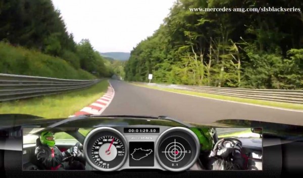SLS AMG Coupé Black Series on the Nordschleife