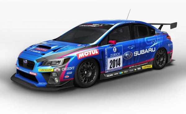 Subaru WRX STI race car 24 Hours Nurburgring