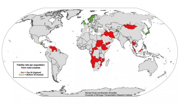 DANGEROUS COUNTRIES FOR DRIVERS_fatality_rate_per_population_from_road_crashes