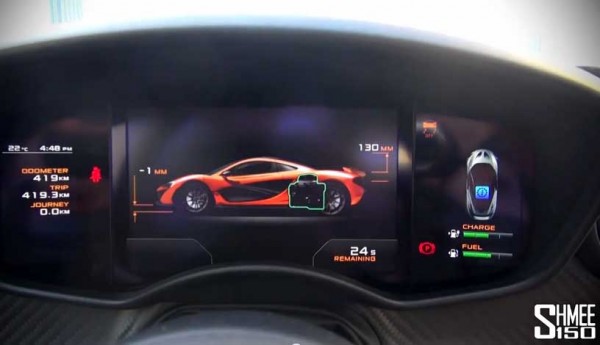 mclaren p1 interior tech details