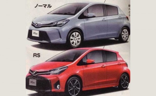 Toyota yaris vitz leaked facelift 2014 (1)