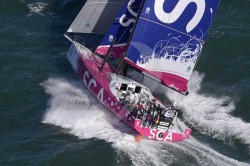 Team SCA sailing trials in the English Channel