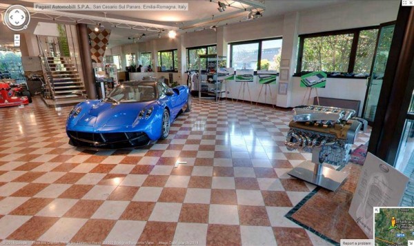 Google Street View tours the Pagani Modenese Atelier
