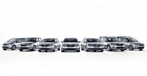 130814 SKODA PRODUCT RANGE WHITE BACKGROUND