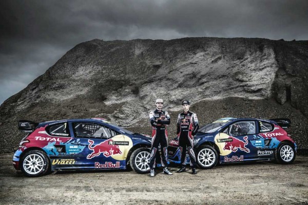 Rallycross track in Dreux - 2014 Timmy Hansen and Timur Timerzyanov