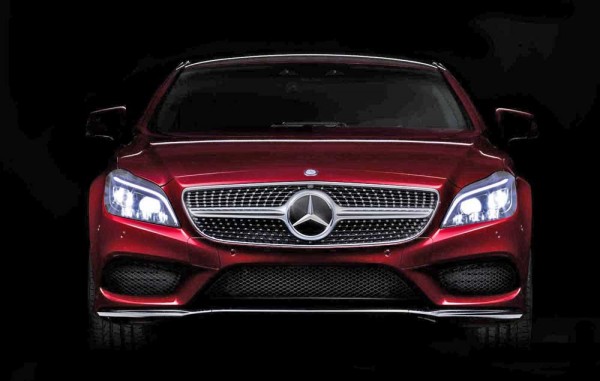 2015 Mercedes CLS teased with new Multibeam LED headlights (1)
