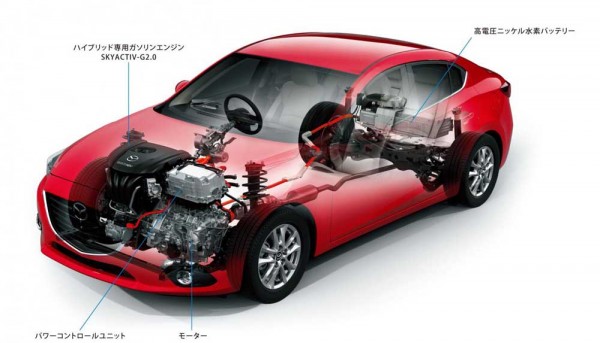 Mazda diesel-electric hybrid system
