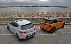 Mini Cooper S vs Seat Leon Cupra caroto test 2015 (10)