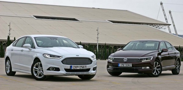 Ford Mondeo TDCi vs VW Passat TDI caroto test drive 2015 (3)