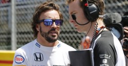 Fernando Alonso on the grid.