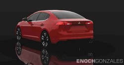 Mitsubishi Lancer rendering (1)