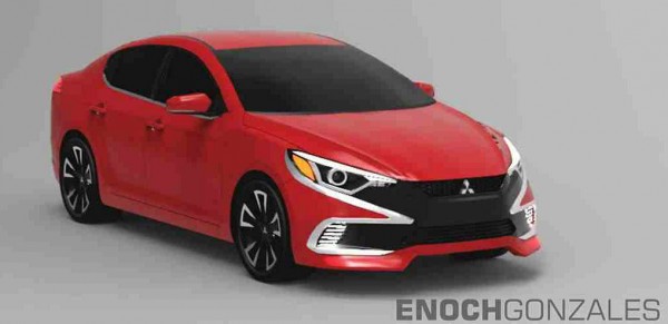 Mitsubishi Lancer rendering (2)