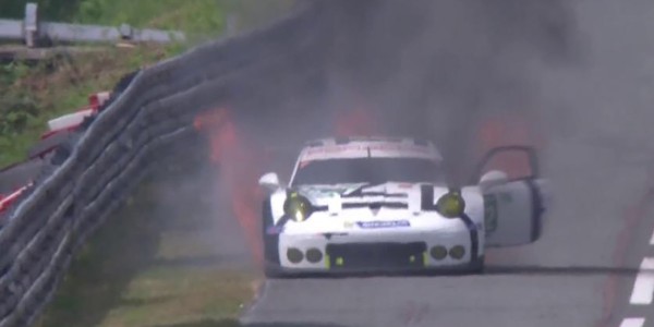 porsche-caught-fire-at-le-mans-video-1