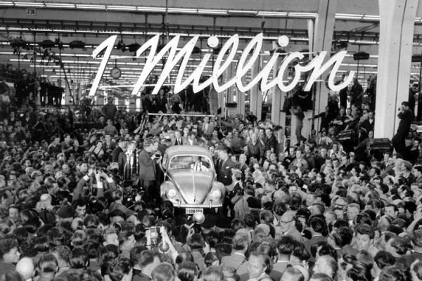 Millionste VW-Käfer läuft vom Band
