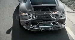 Porsche demonstrates 911 Carrera rear axle steering system