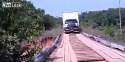 TRUCK-CROSSES-BRIDGE