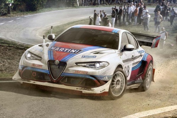 Alfa Romeo Giulia rally car