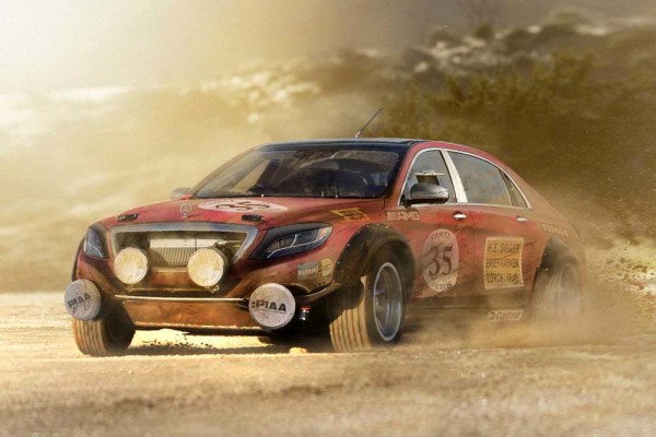 Mercedes-Benz S Class rally car