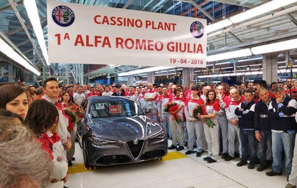 First Alfa Romeo Giulia rolls down the production line (1)