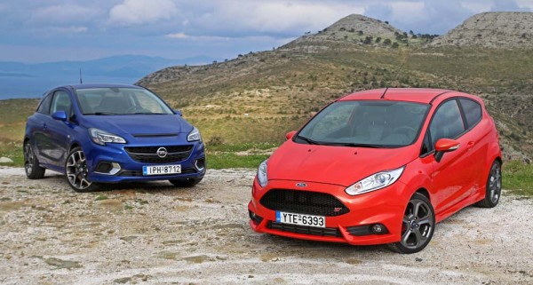 Ford Fiesta ST vs Opel Corsa OPC caroto test drive 2016 (61)