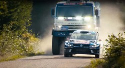 VW Polo R WRC vs KAMAZ truck