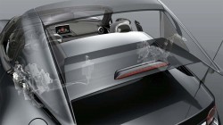 Opening the roof of the Mazda MX-5 RF