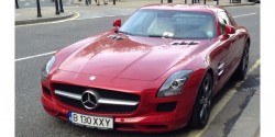 sls with romanian numberplates