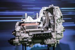 Powerful: The output of the electric motor is equivalent to 150 kW/204 hp.