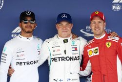 Formel 1 - Mercedes-AMG Petronas Motorsport, Großer Preis von Russland 2018. Lewis Hamilton, Valtteri Bottas Formula One - Mercedes-AMG Petronas Motorsport, Russian GP 2018. Lewis Hamilton, Valtteri Bottas