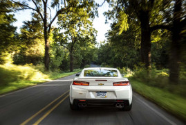 Less weight and more power combines for performance success. With weight savings of up to 390 pounds (177 kg), the all-new Camaro resets performance benchmarks for the segment. With the available, 335-hp (250 kW) 3.6L V-6 and eight-speed automatic, the Camaro zips to 60 mph in 5.1 seconds and down the quarter-mile in 13.5 seconds.