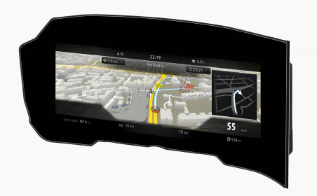 Bosch gets the worlds first curved instrument cluster on the road (3)