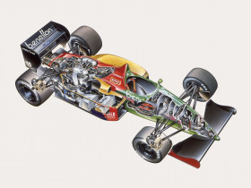 formula_one_sportcars_cutaway_technical_benetton_b187_1987