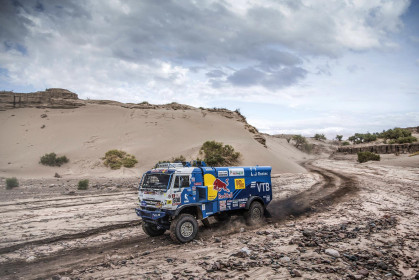 Eduard Nikolaev (RUS) of KAMAZ - Master races during stage 11 of Rally Dakar 2018 from Belen to Chilecito, Argentina on January 17, 2018. // Flavien Duhamel/Red Bull Content Pool // P-20180117-01192 // Usage for editorial use only // Please go to www.redbullcontentpool.com for further information. //