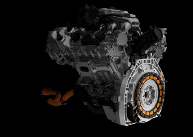 The NSX powertrain features a rear direct-drive electric motor that applies torque directly to the crankshaft.