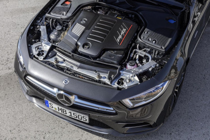 Mercedes-AMG CLS 53 4MATIC+Exterieur: Graphitgrau, Motorraum // Exterior: Graphite Grey, engine(Kraftstoffverbrauch kombiniert: 8,4 l/100 km; CO2-Emissionen kombiniert: 200 g/km)(fuel consumption combined: 8.4 l/100 km; CO2 emissions combined: 200 g/km)