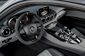 Mercedes-AMG GT C Edition 50, graphitgrau magno, Innenausstattung: Leder Exklusiv Nappa STYLE in silber pearl/schwarz ;Kraftstoffverbrauch kombiniert: 11,3 l/100 km, CO2-Emissionen kombiniert: 257 g/kmMercedes-AMG GT C Edition 50, graphite grey magno, Interior: leather exclusive nappa STYLE in silver pearl/black; Fuel consumption combined: 11.3 l/100 km; Combined CO2 emissions: 257 g/km