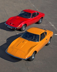 Opel Experimental GT and Opel GT (top)