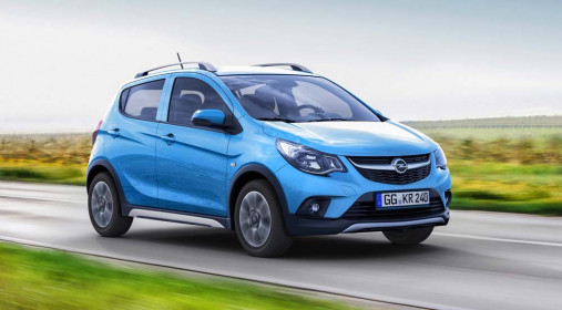 Breath of fresh air: The new Opel KARL ROCKS comes with a raised ride height and the appearance of a small SUV.