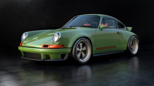 1990 Porsche 911 restored and modified by Singer Vehicle Design using results of Dynamics and Lightweighting Study [DLS] undertaken with Williams Advanced Engineering and other technical partners.