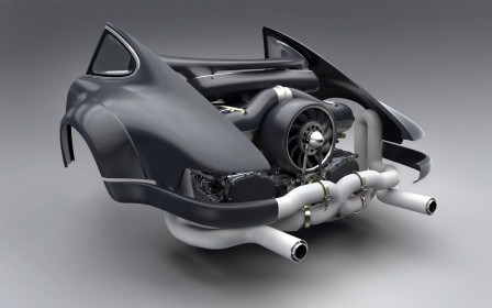 Aircooled flat-six engine by Singer Vehicle Design and Williams