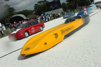 2007 Goodwood Festival of Speed, Goodwood House, Sussex, UK. 22nd/23rd/24th June 2007.
The JCB Dieselmax land speed record car.
World Copyright: Jeff Bloxham/LAT Photographic
Ref: Digital Image only