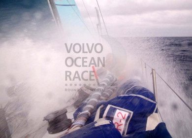 Team Telefonica on day 2 of their 700-mile circumnavigation of the Canary Islands.