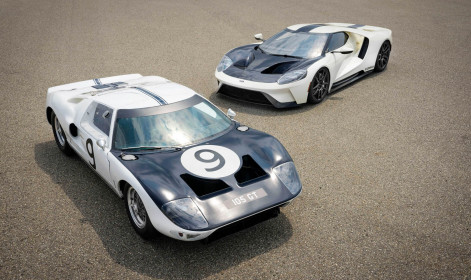 Preproduction 2022 Ford GT Heritage Edition
