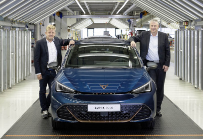 Produktion des Elektroauto Seat Cupra Born im September 2021 in Mosel / Zwickau bei Volkswagen Sachsen . Foto: Oliver Killig