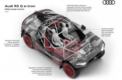 Audi RS Q e-tron, safety concept